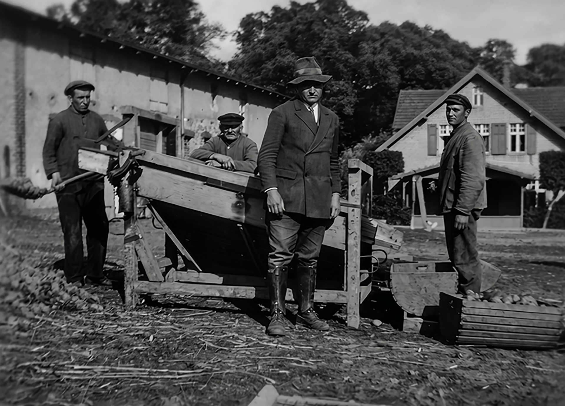 1930er Jahre Hof des Großbauern und Pferdehändlers Hermann Boest